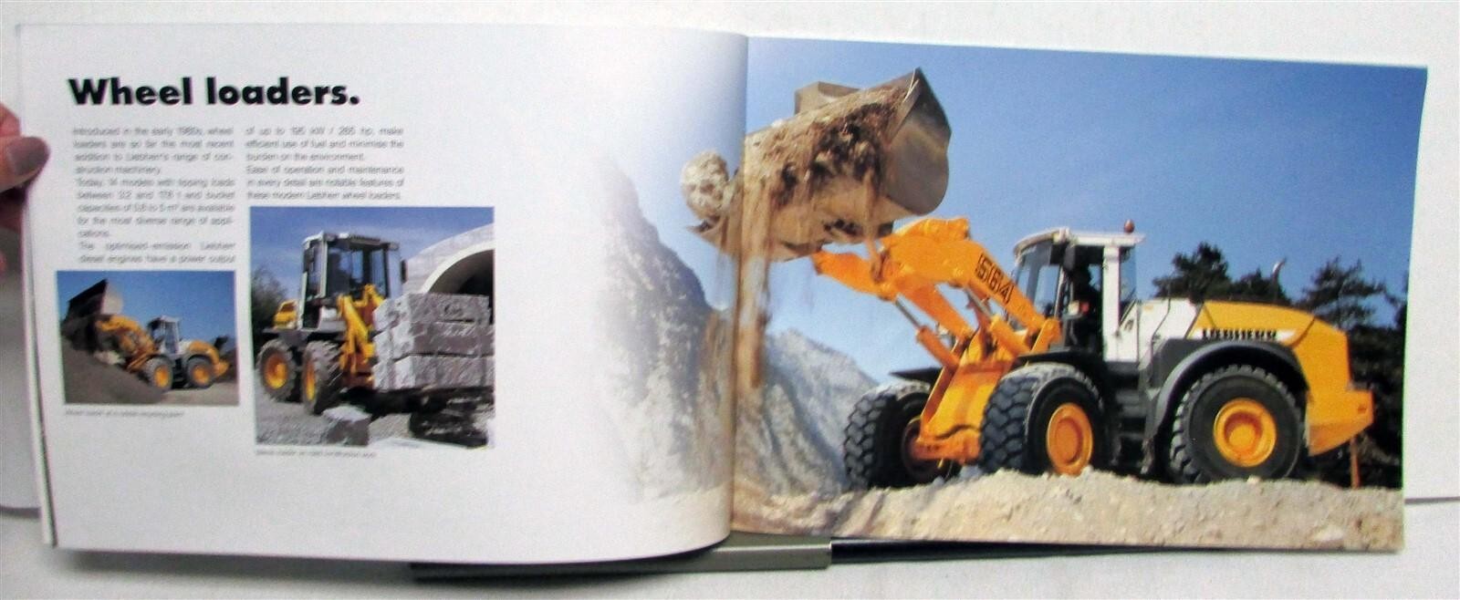 2001 Liebherr Full Line Crane Crawler Loader Specs Construction Sales Brochure