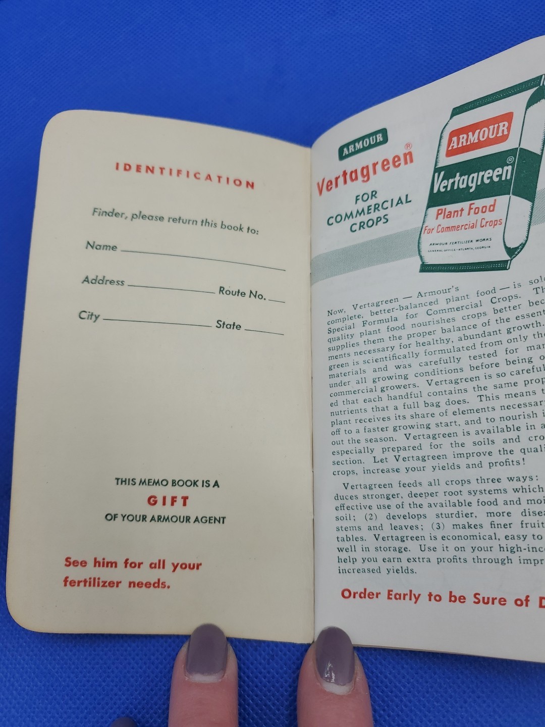 VTG Lot of 9 Fertilizer Pocket Memo~Note Books Armour’s, Mathieson, Summer +more