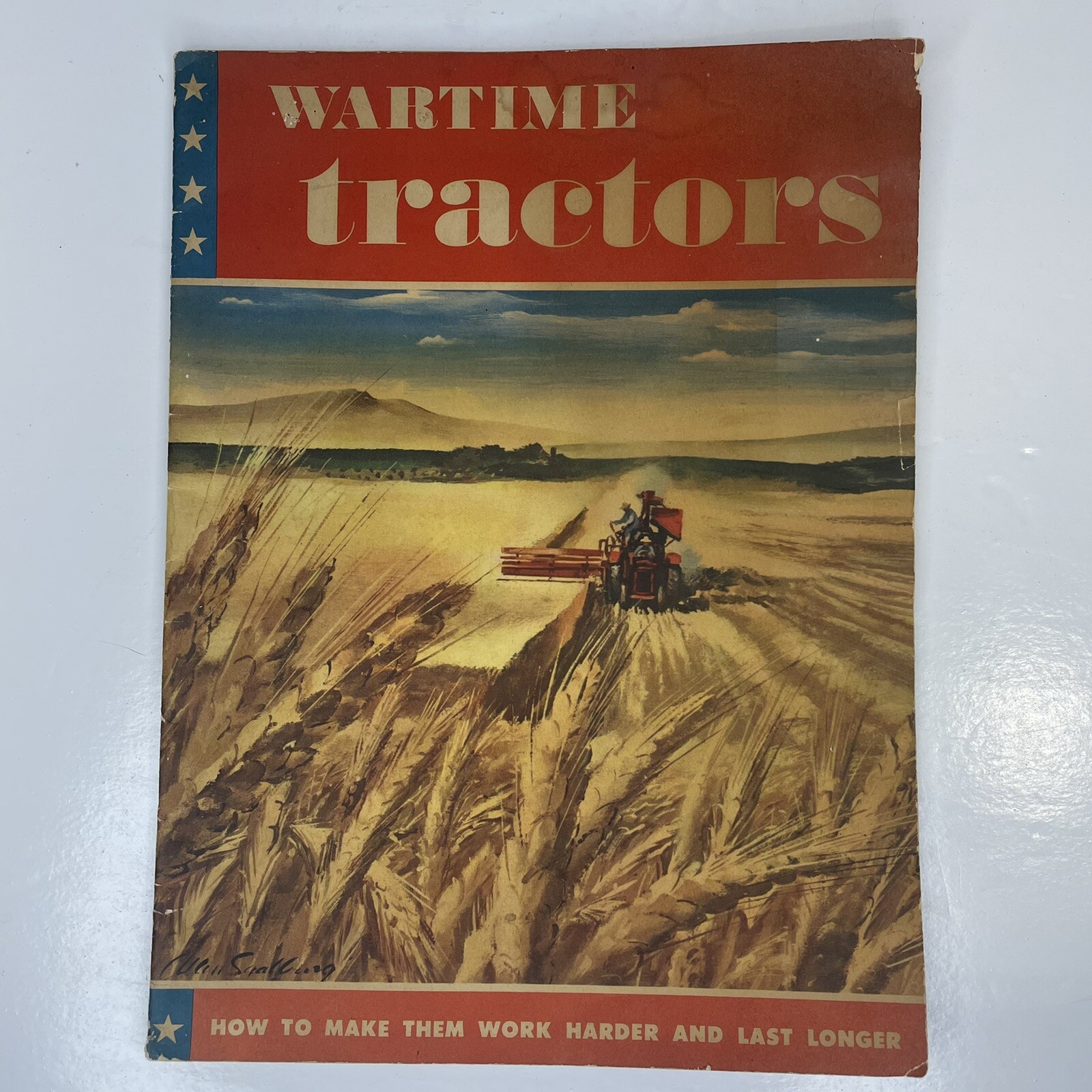 Vintage Wartime Tractors Booklet by Ethyl Corp New York + 1942 Receipt Included
