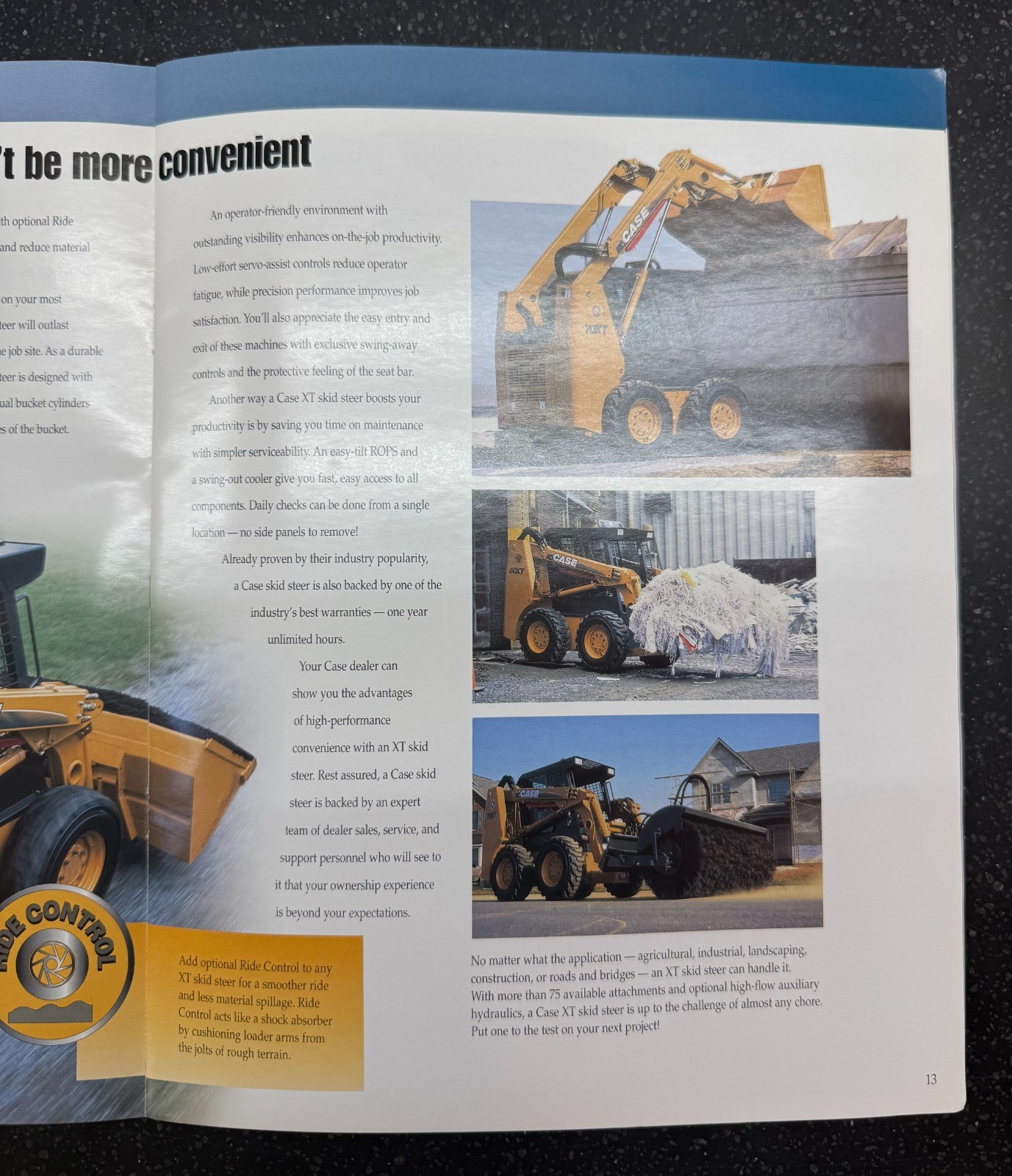 *Case 40XT 60XT 70XT 75XT Skid Steer Loader Sales Brochure Manual Literature Ad