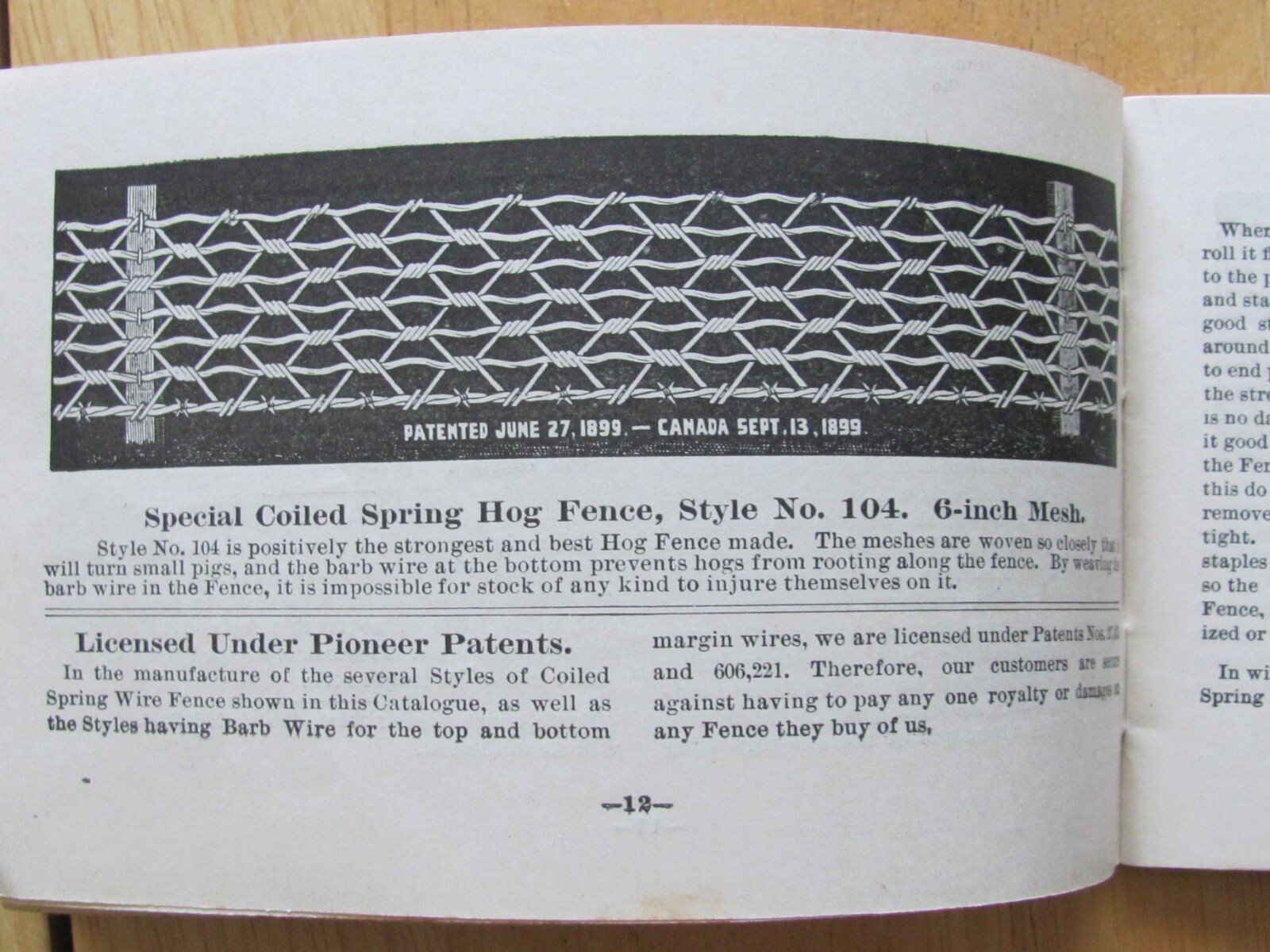 1901 CATALOG BOOKLET COILED SPRING FENCE WINCHESTER INDIANA FARM LAWN GATE