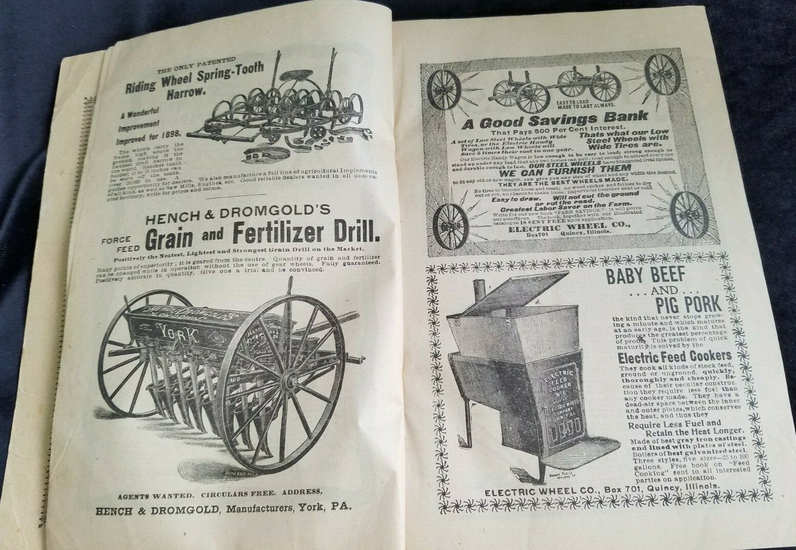 1899 Practical Farmer&rsquo;s Year Book & Almanac Farmer Co Philadelphia Vol 1 No. 1