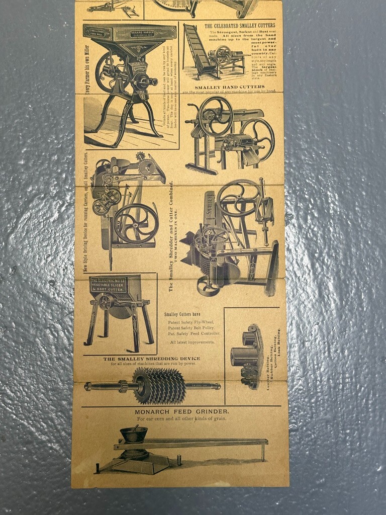 1880s EMPIRE Ag Works STEAM ENGINE Thresher SILO Saw FARM ADVERTISING Brochure