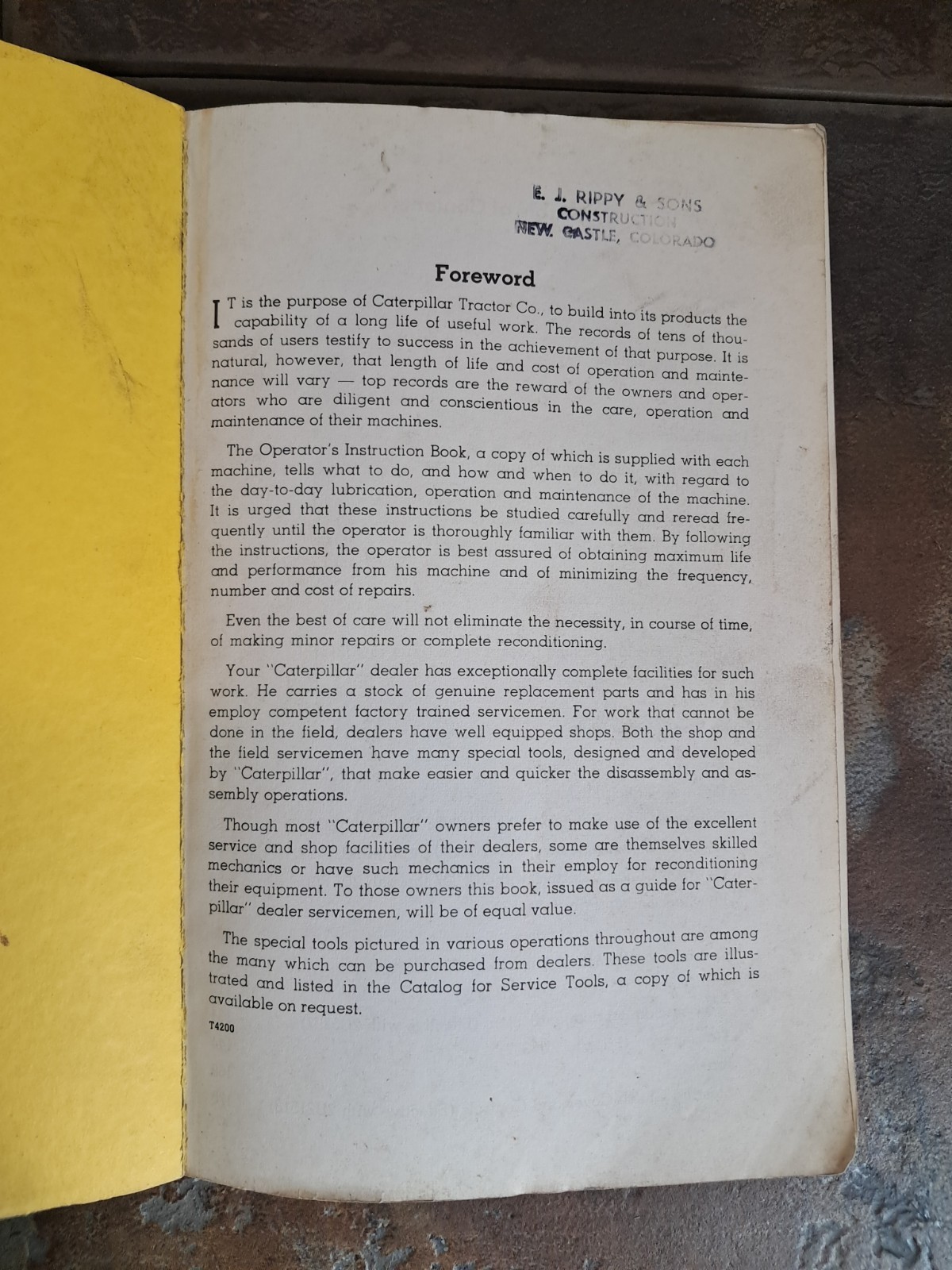 Caterpillar Servicemen&rsquo;s Reference Book D8 1H 8R 13A Tractor Repair Manual Q30