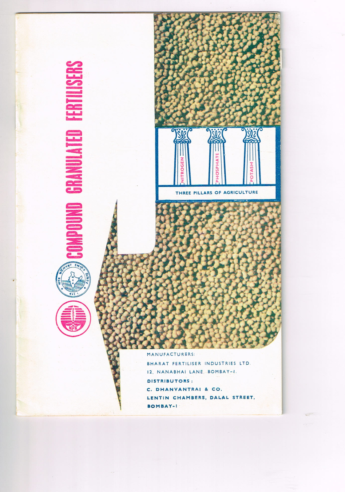 Vintage 1960s Farm Brochure India Bombay Compound Granulated Fertilisers