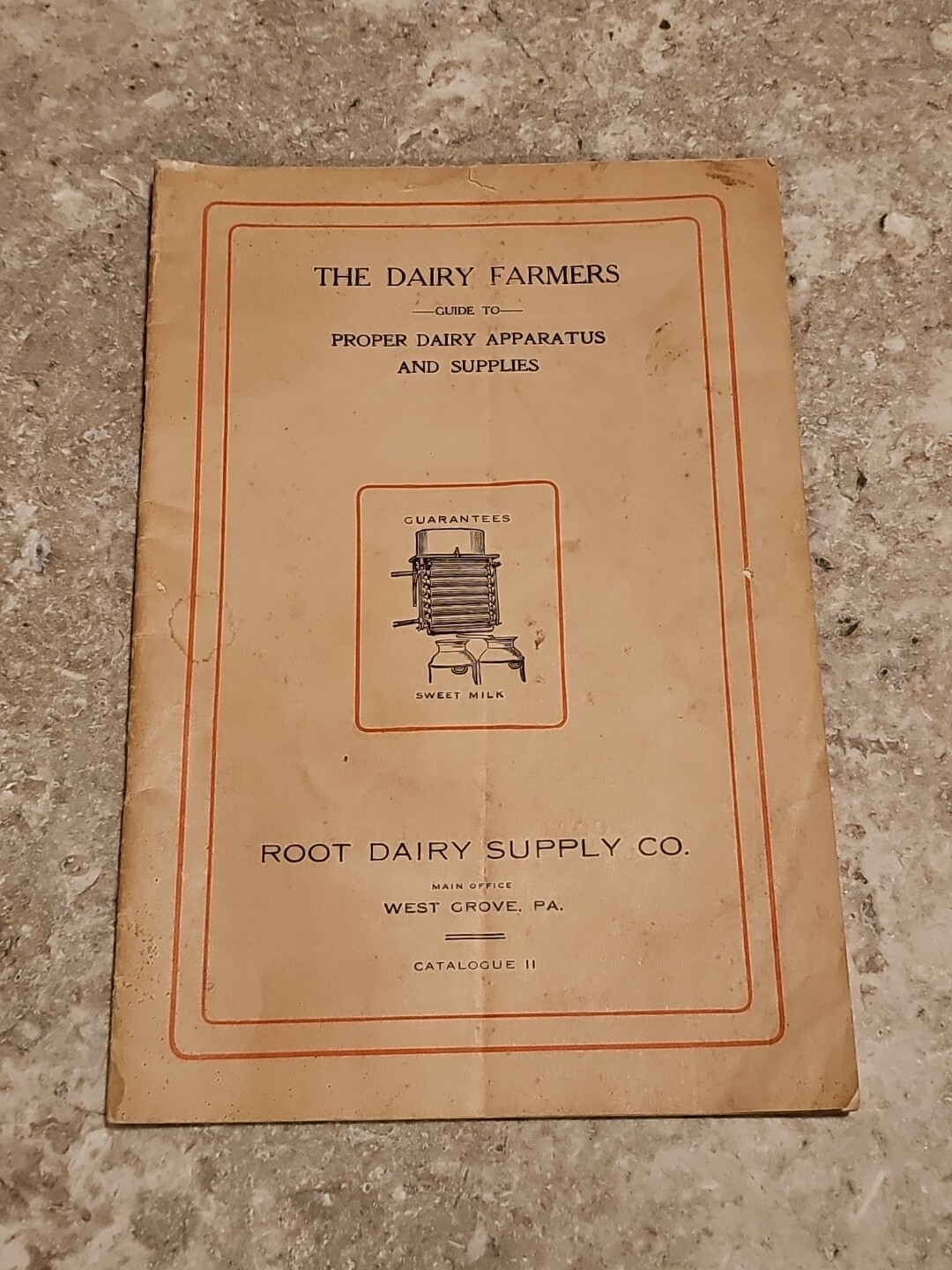 Root dairy supply catalog West chester pa milk cream separtor engine keystone