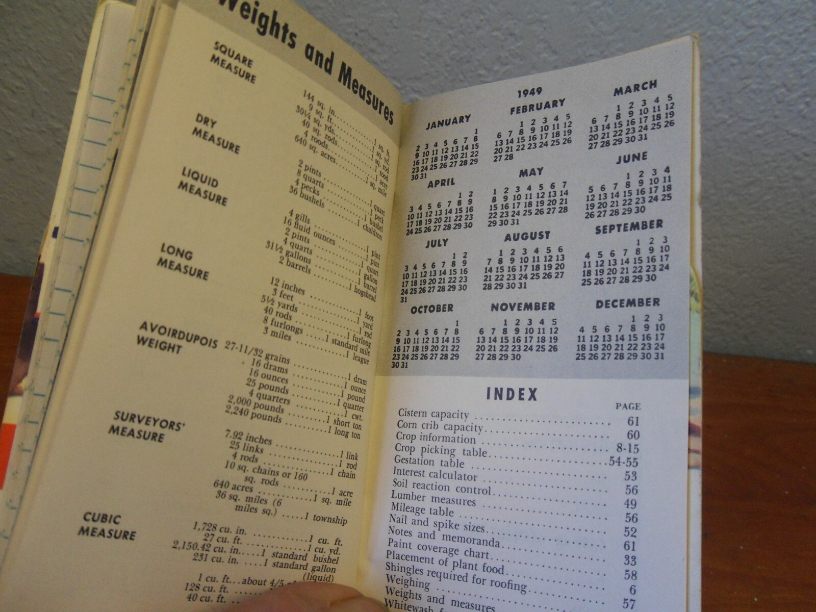 1949 -50 Swift’s Plant Food Service Red Steer Notebook Pocket Book Used