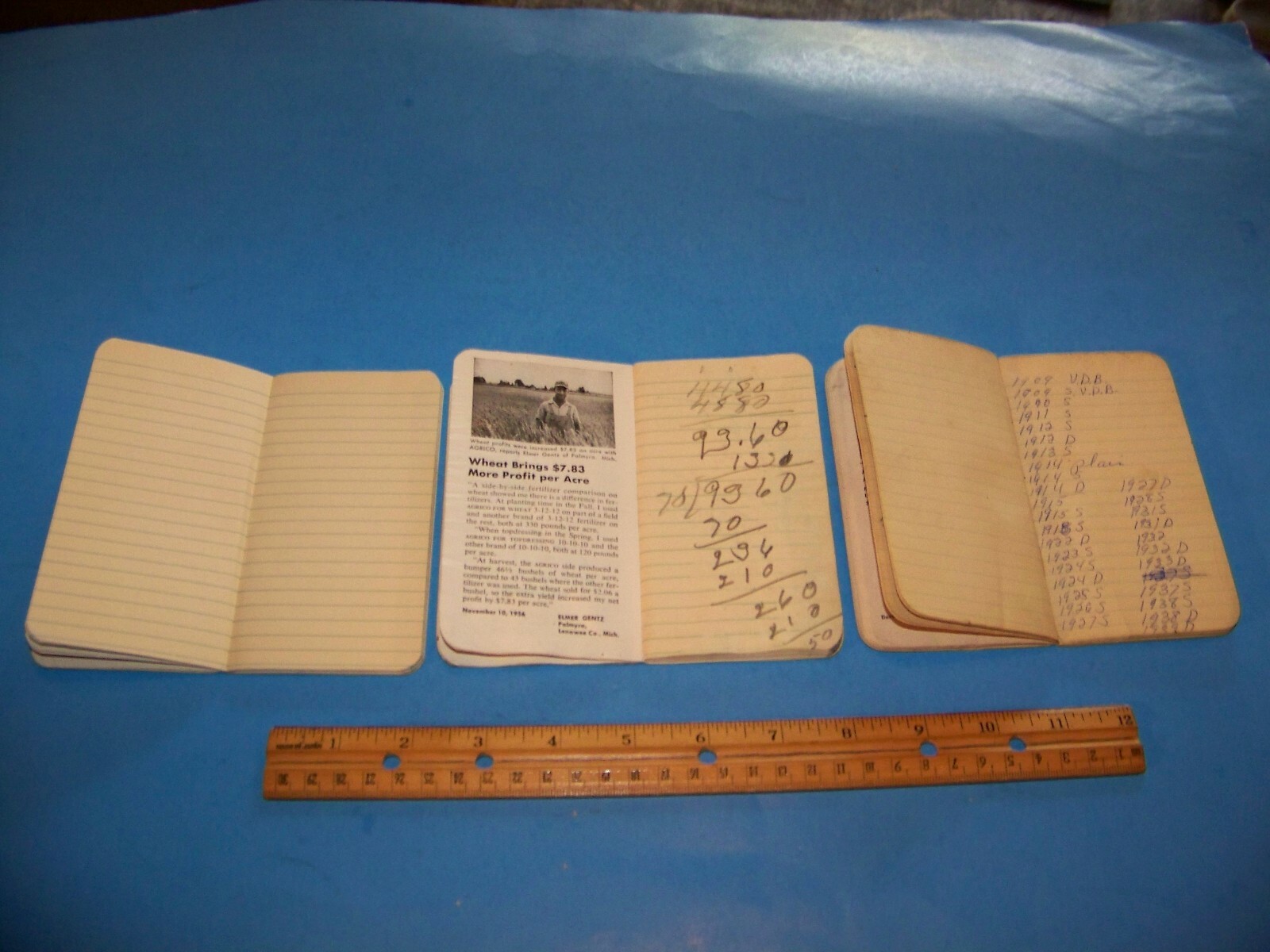 Agrico Memo Books ( 3 ) 1958 & 1956 « The Nation&rsquo;s Leading Fertilizer »