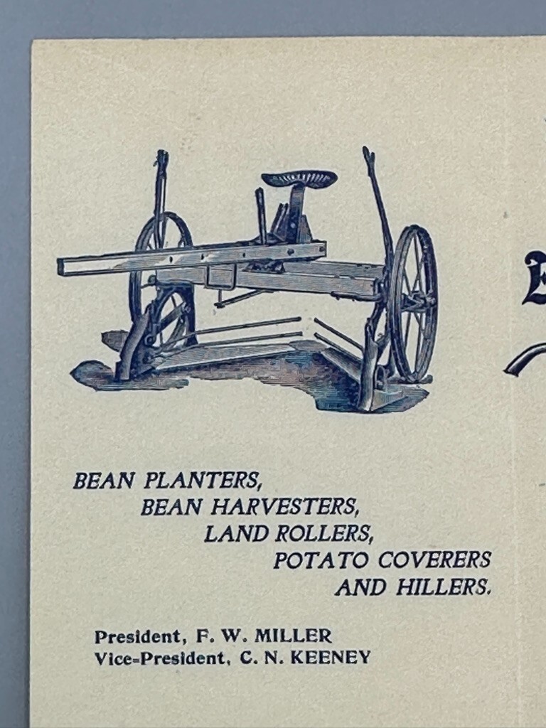 1899 LE ROY PLOW New York FARM Agricultural Implements Letter Antque ADVERTISING