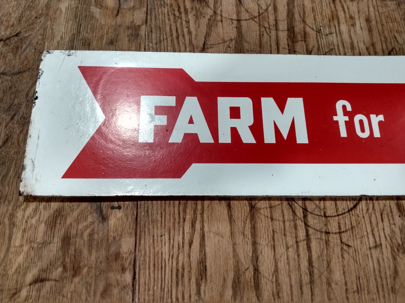 Vintage Farm for Sale Advertising Double Sided Sign Farmhouse Decor