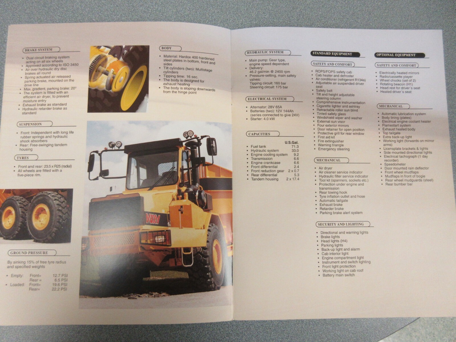 Moxy Articulated Dump Trucks MT30XT Brochure 8 Pages