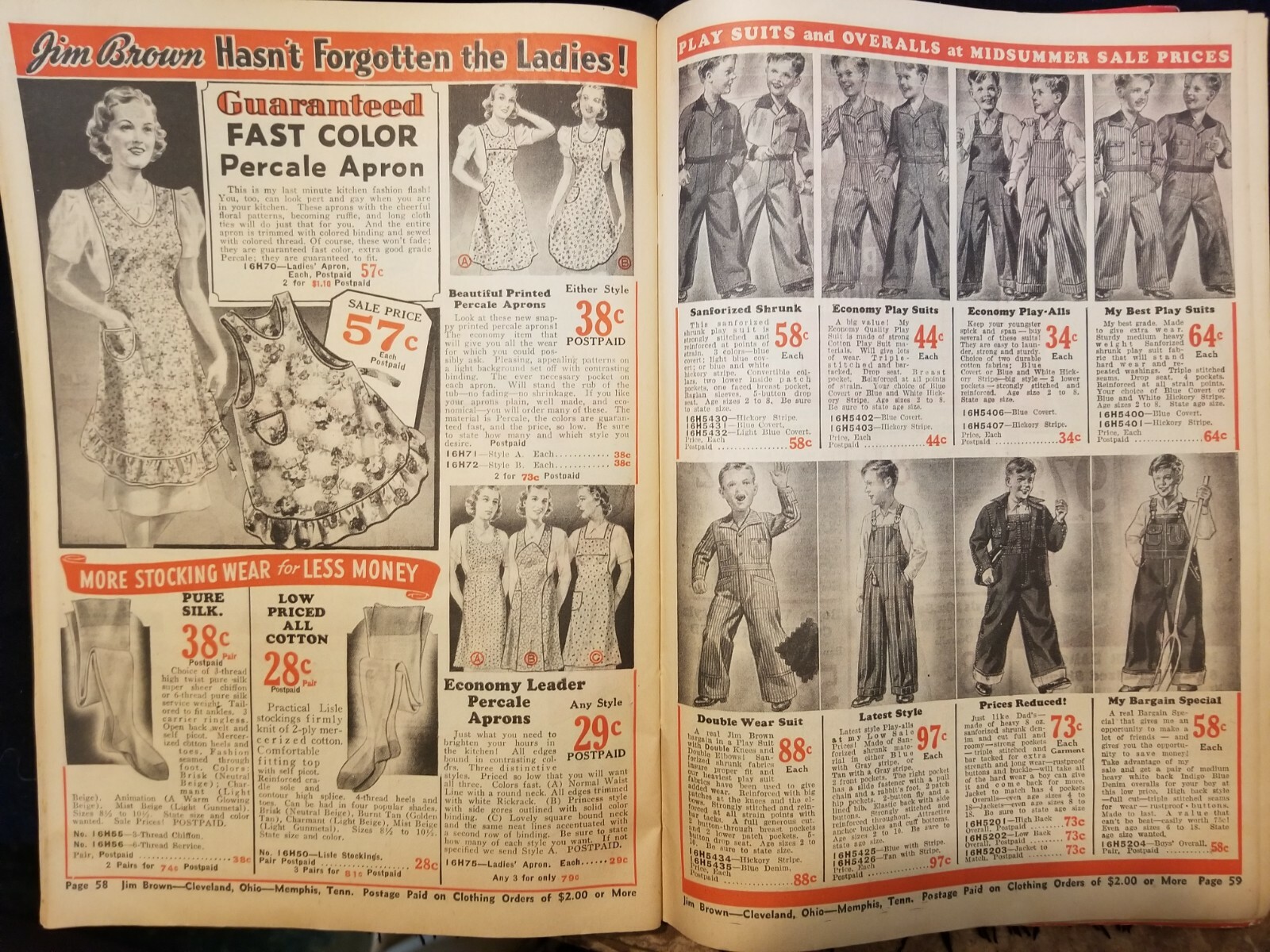 Vintage Jim Brown Fence Wire Catalog 1940 Clean Up Sale Farm Equipment Clothing