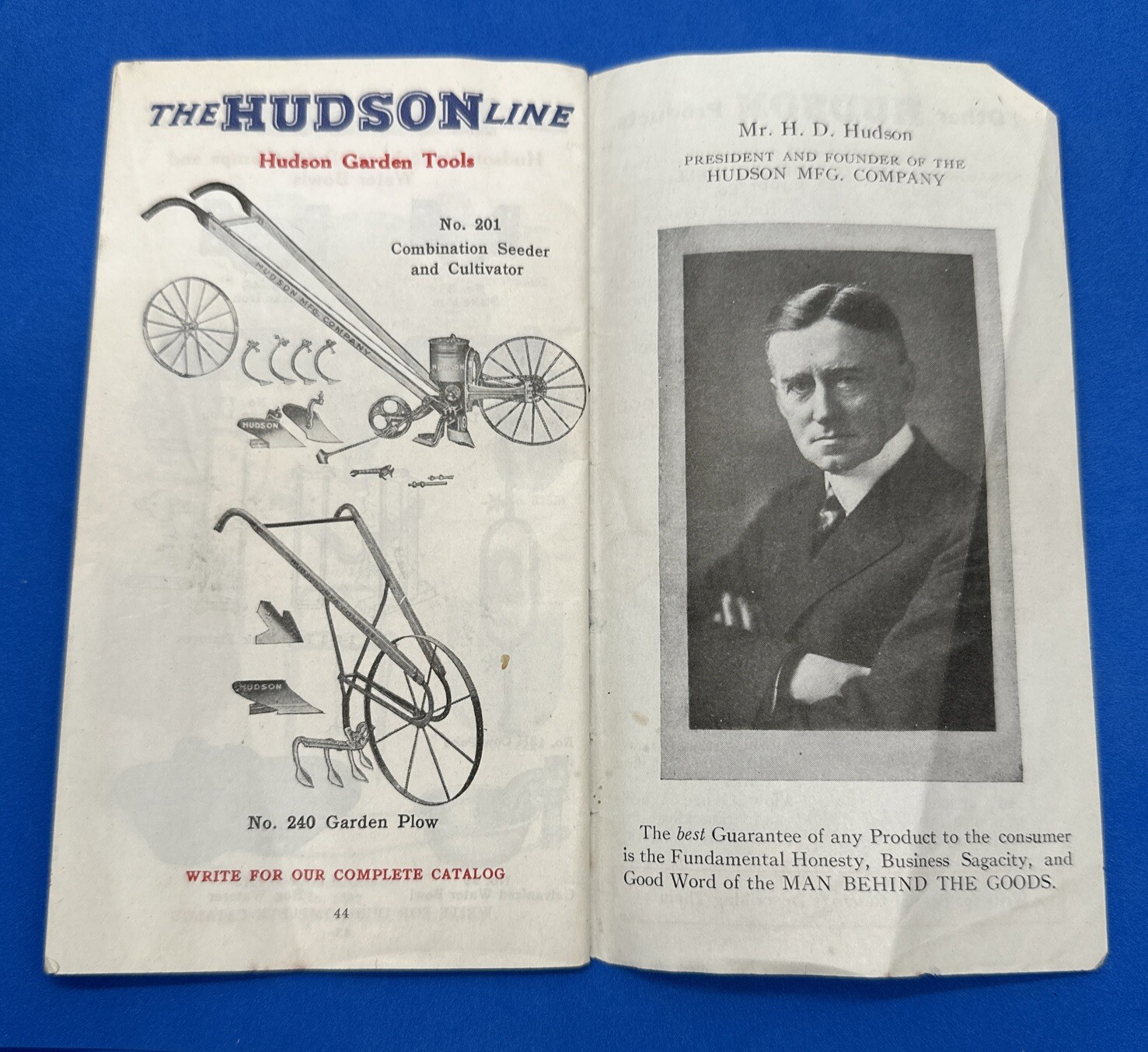 Hudson Manufacturing Co. Sprayers Catalog Booklet 1927 Illustrations