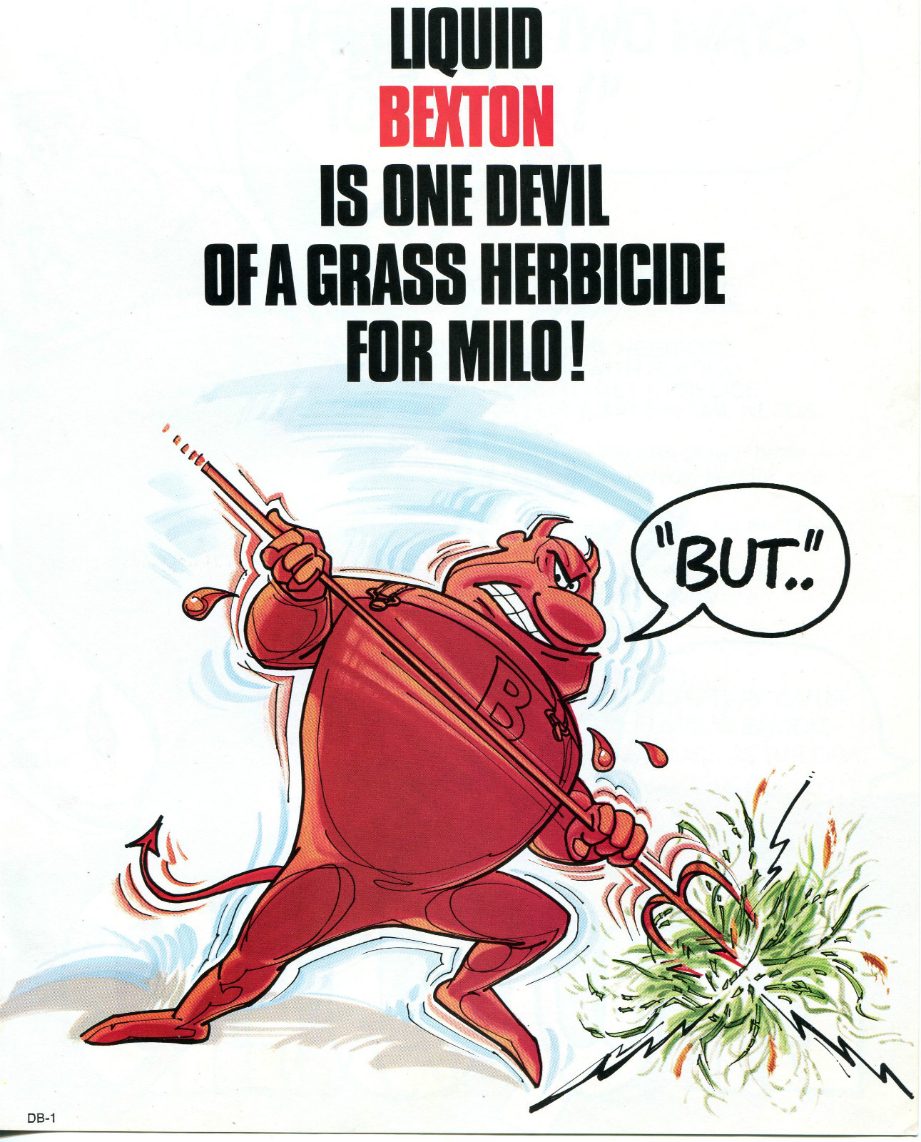 1980 4pg Print Ad of Dow Chemical Bladex Bexton Atrazine Grass Herbicide