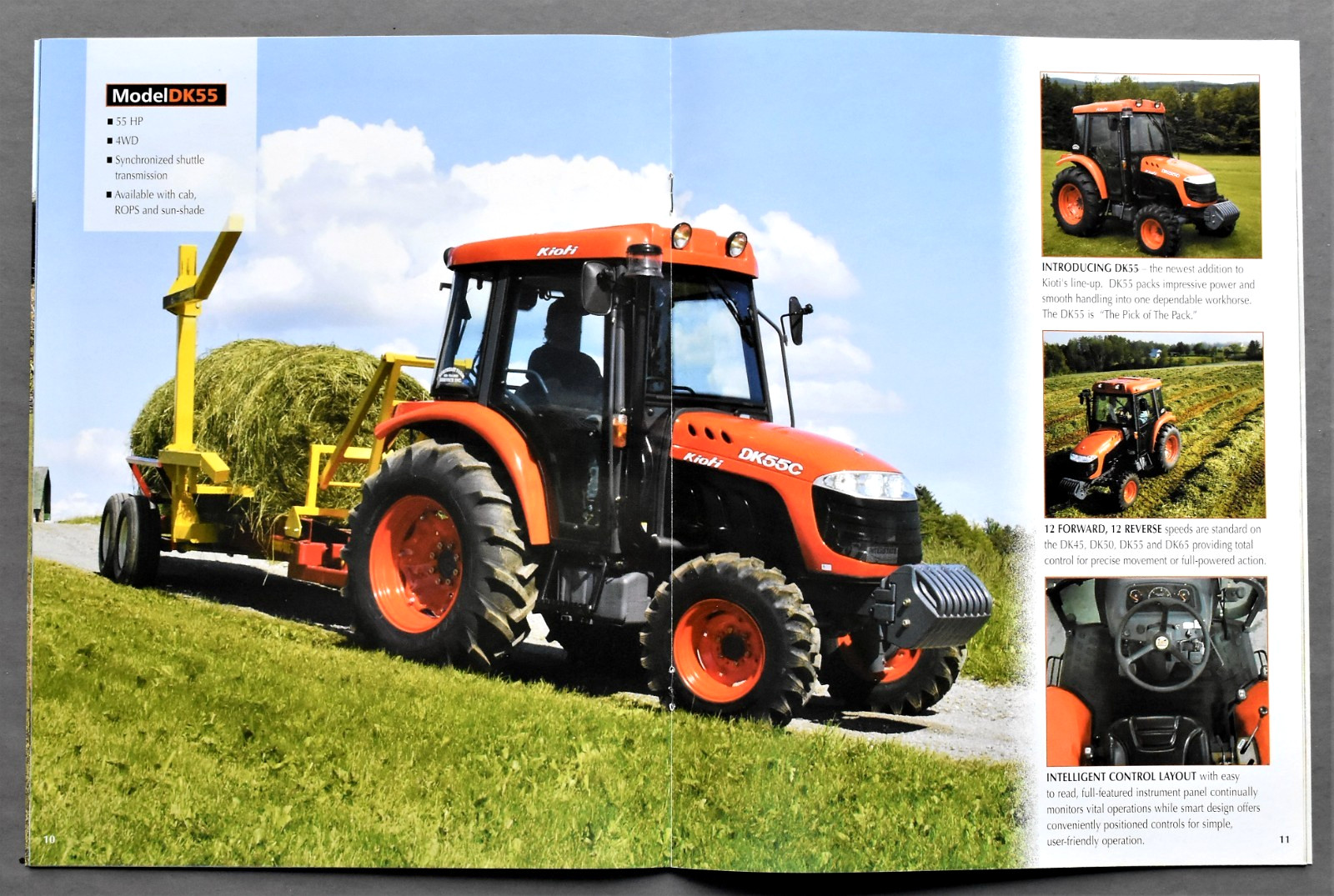 ORIGINAL 2008 KIOTI DK SERIES TRACTOR SALES BROCHURE ~ 22 PAGES ~ 8.5&Prime; x 11&Prime;