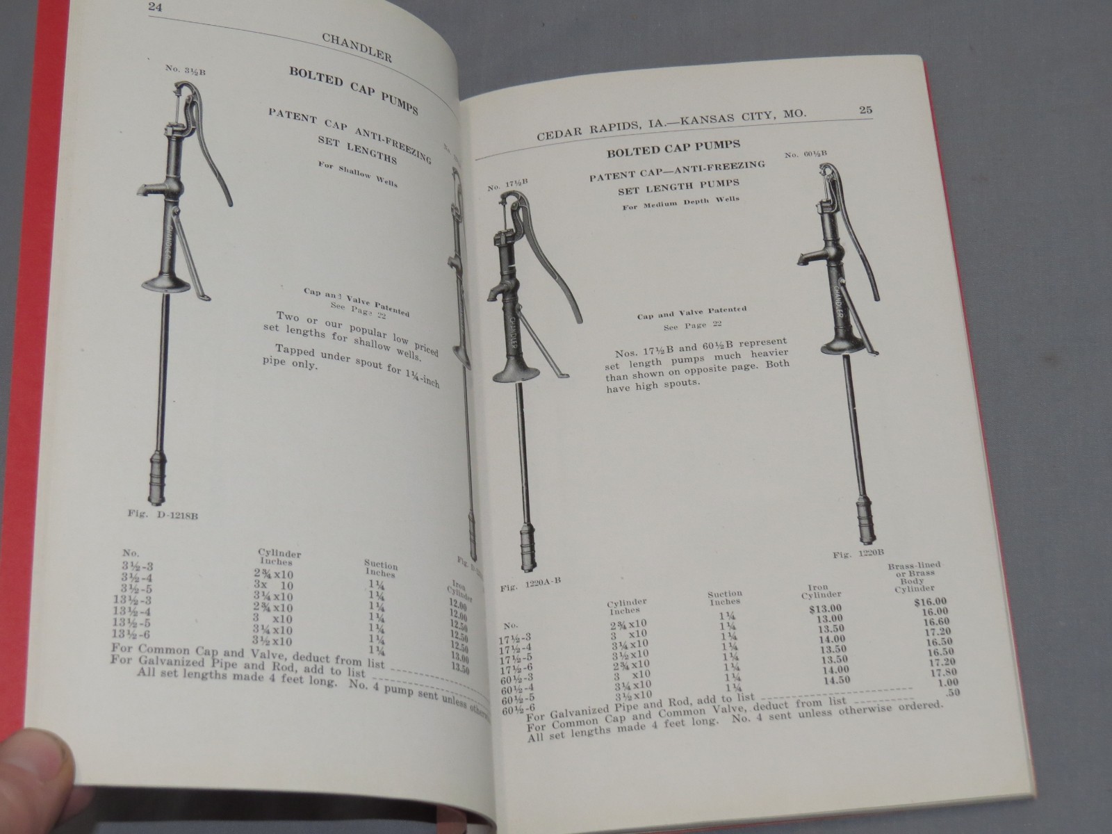 Vintage 1920&rsquo;s CHANDLER Pump Supply Co Full Line Catalog Kansas City Missouri