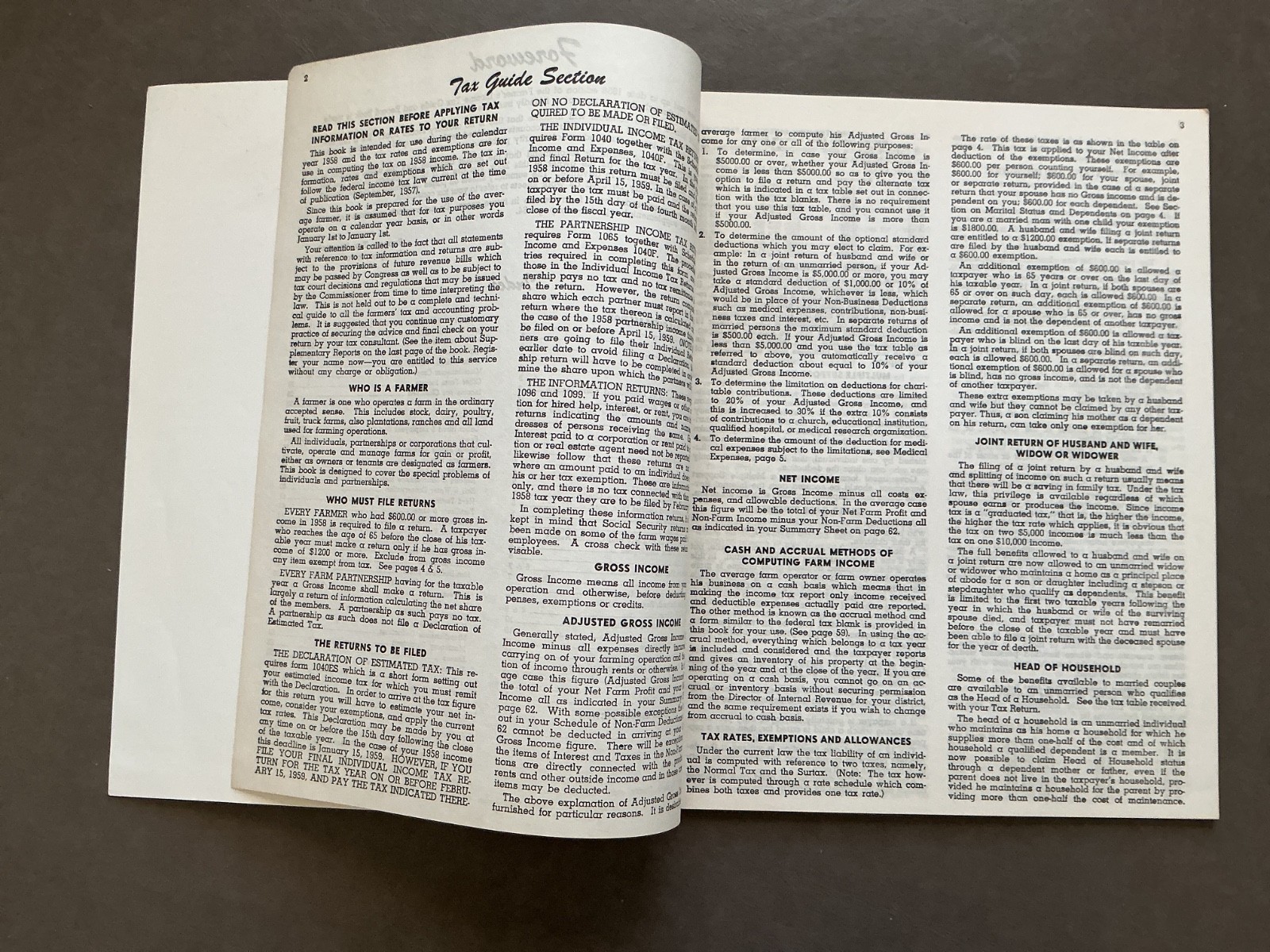 Vintage 1958 Farm Record Book – Botsford Lumber Co. Winona, Minnesota