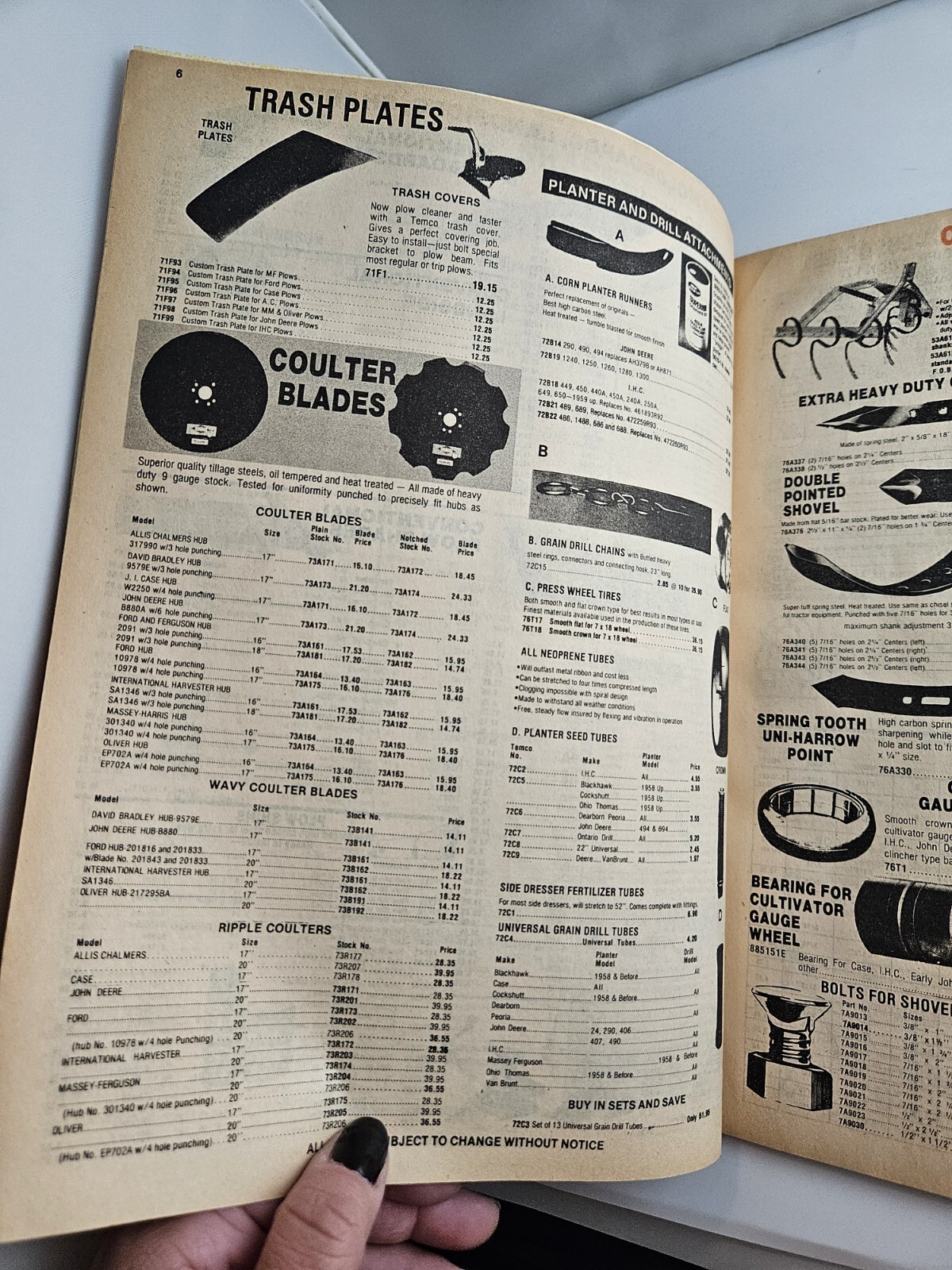 1983 Temco Tractor Parts Catalog Brusnahans
