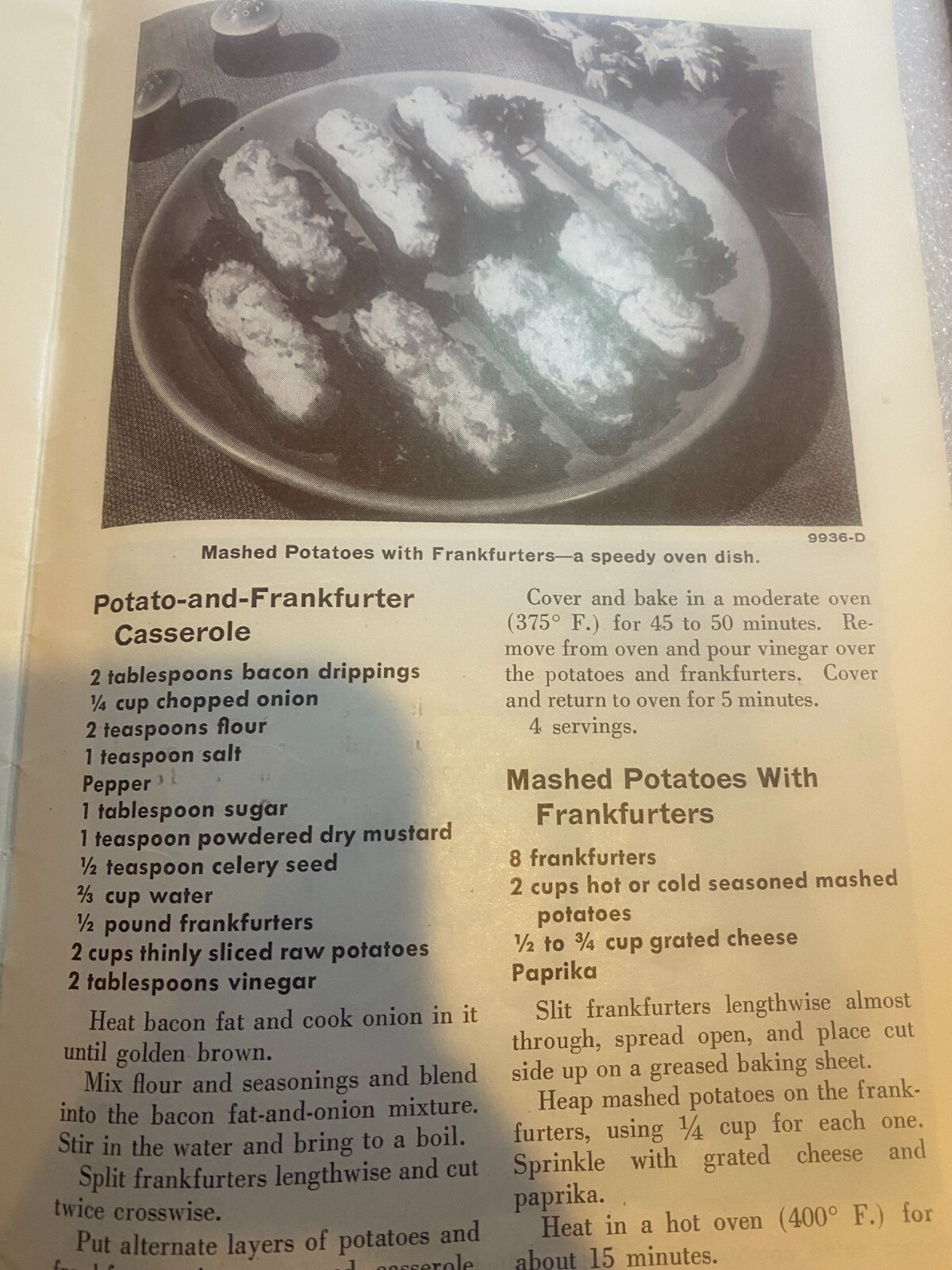 Vintage/Rare- Potatoes in Popular Ways- Farm Brochure USDA issued October 1957