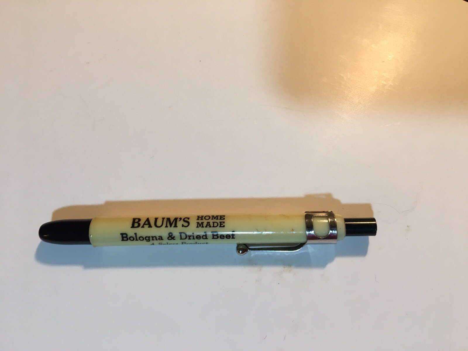 Advertising Baum’s Homemade Bologna Dried Beef Elizabethtown PA Marker Pencil C3