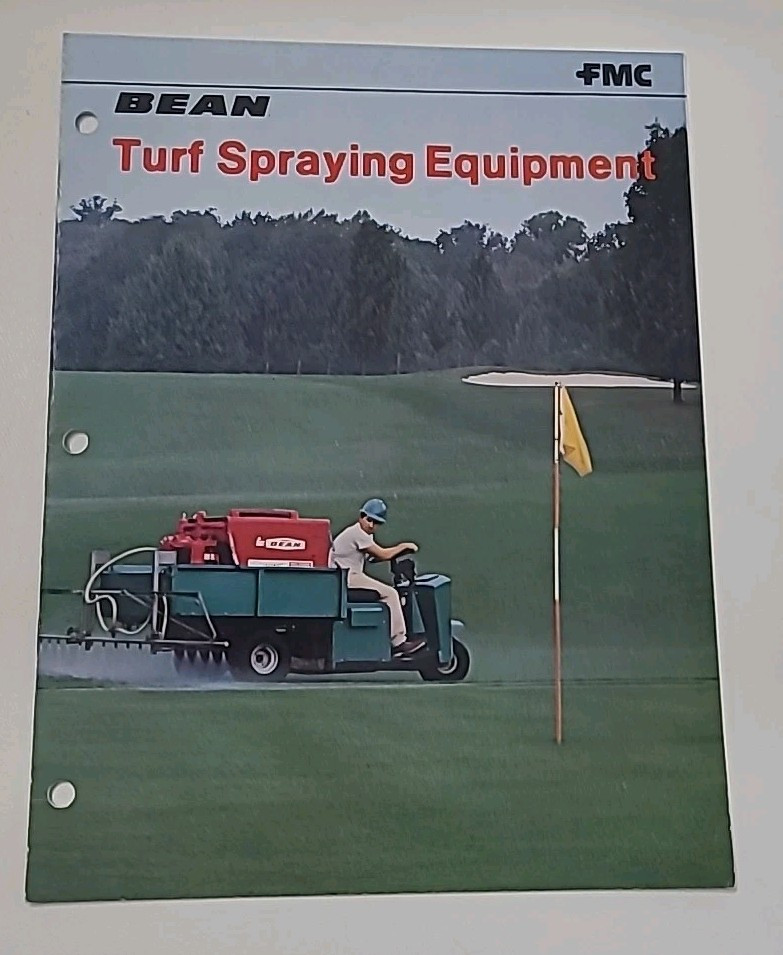 Vintage John Bean Turf Spraying Equipment FMC Brochure Pamphlet Booklet Old Read