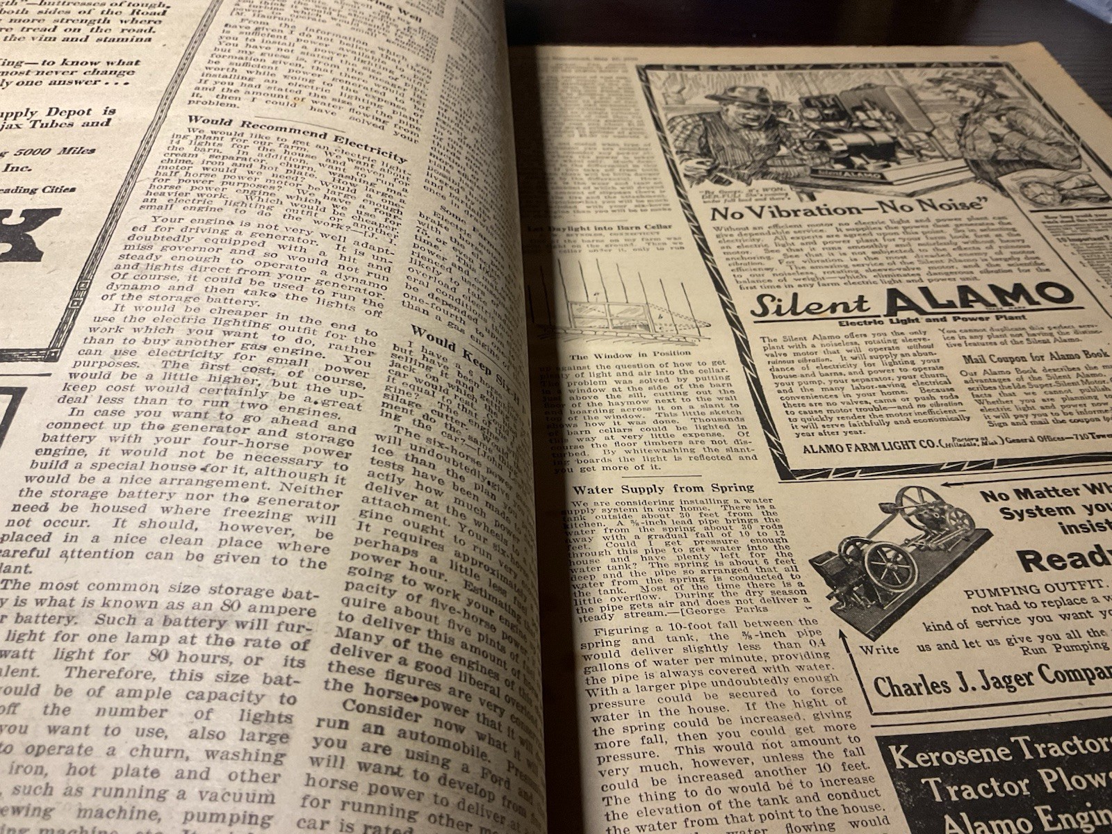 1919 New England Homestead Newspaper Growing Alfalfa Farm Ads Suitable For Frame