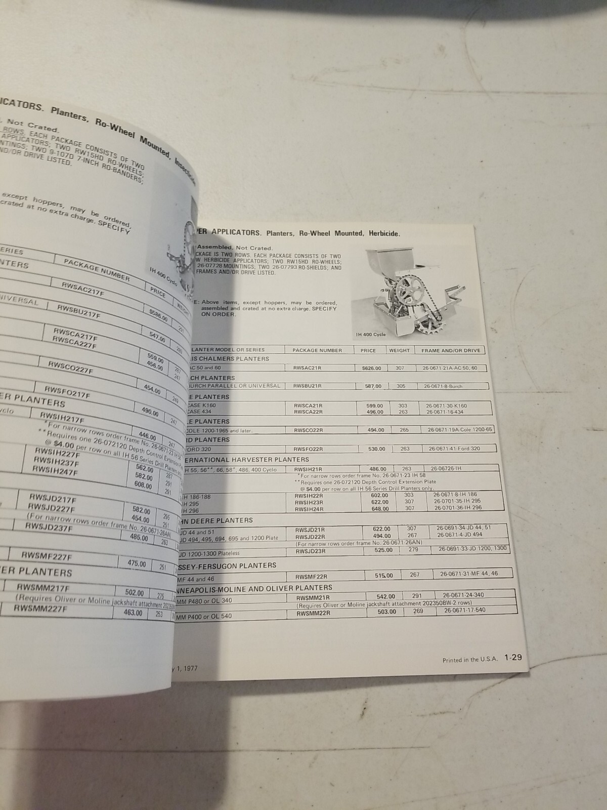 Original 1977-78 GANDY Farm Equipment Catalog Price List Brochure