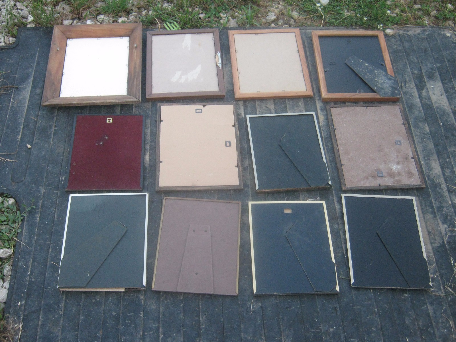 12 pcs VINTAGE Farm Clipping in a Glass Frames Good for decor