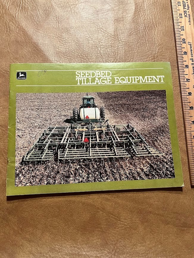 John Deere Litho USA 1983 Seedbed Tillage Equipment Brochure