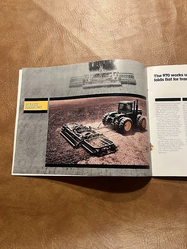 John Deere Litho USA 1983 Seedbed Tillage Equipment Brochure