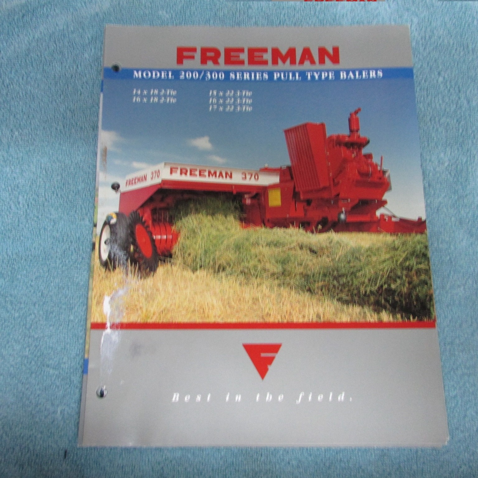 Freeman Baler Brochure&rsquo;s (3) 200 / 300, 1390, 7000