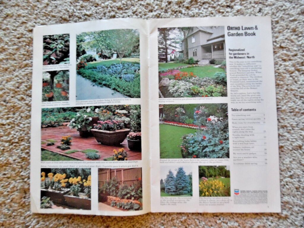 2 vintage Ortho Lawn & Garden Books – 1975 & 1976 – 32 pgs – from Chevron