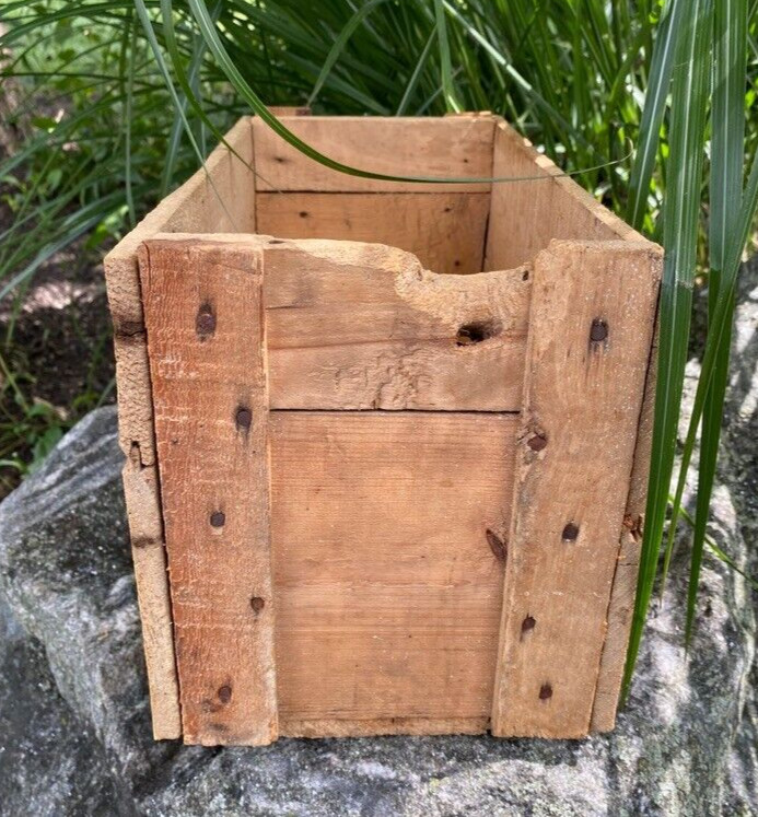 Antique Dr Hess & Clark Ashland Ohio Healing Powder Live Stock Wood Box Crate