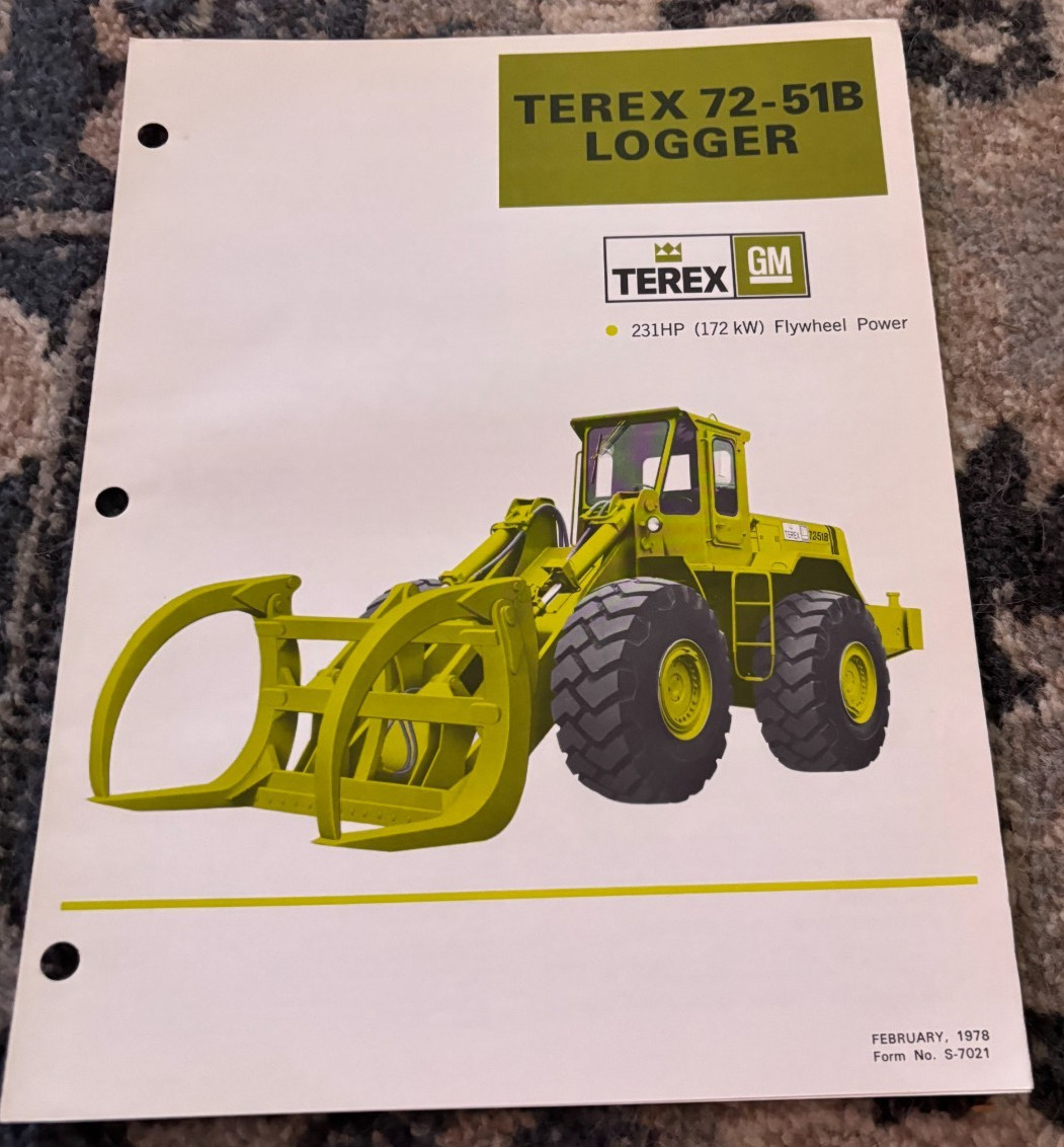 Terex 72-51B Logger Wheel Loader Brochure DCPA25