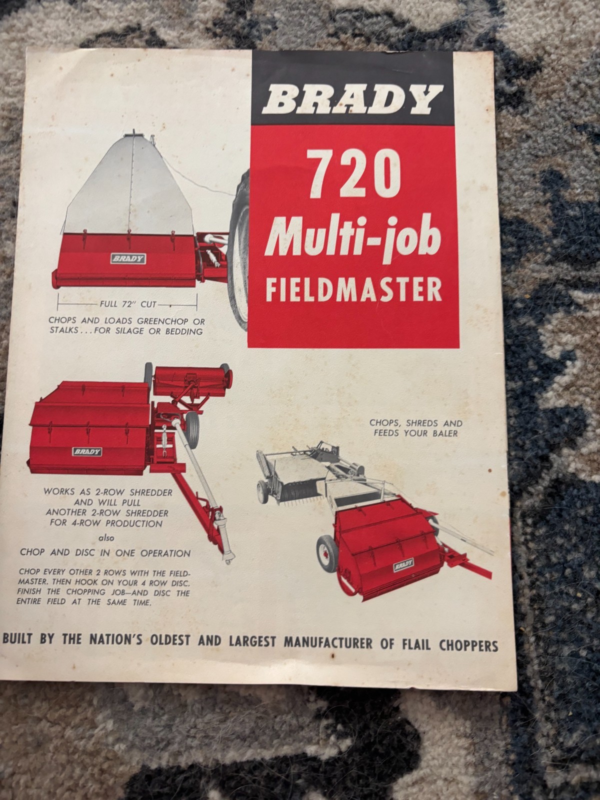 Brady 720 Multi Job Fieldmaster Harvester Brochure FCCA25