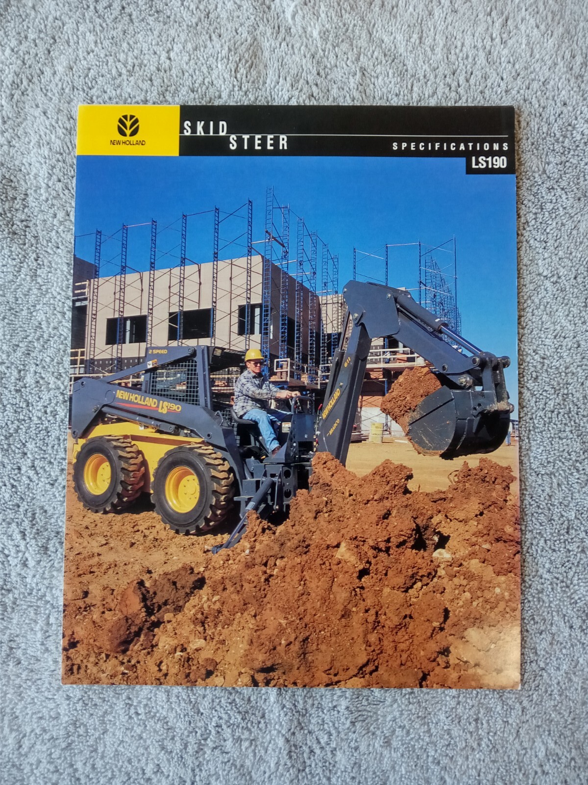 New Holland LS190 Skid Steer Specifications Sales Brochures. Lot Of 9.