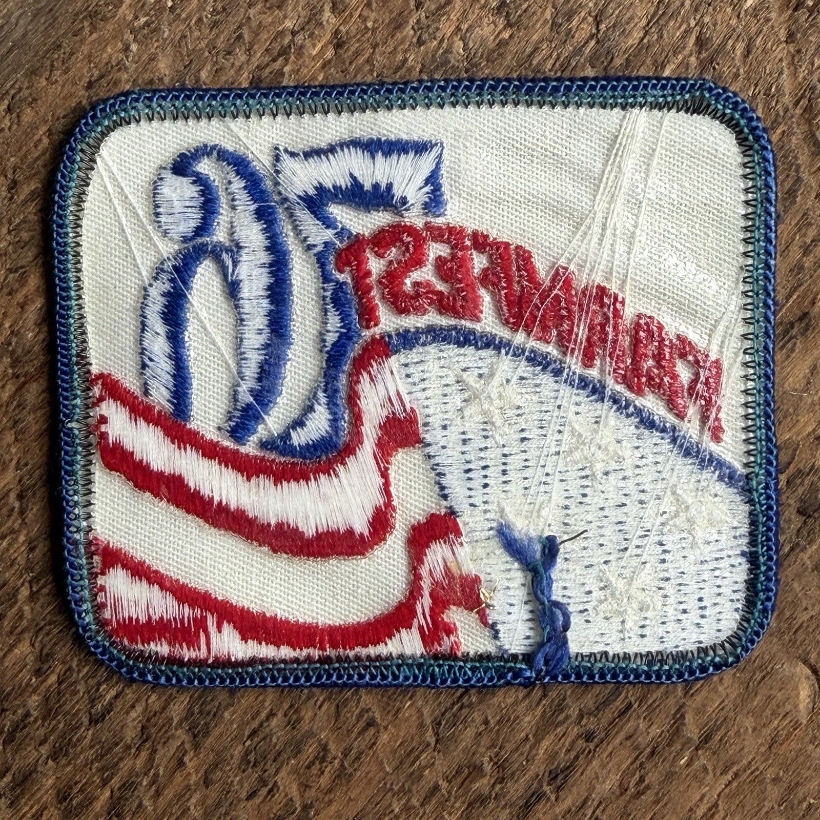 Farmfest 1976 Sewn Embroidered Patch – Red White Blue Agriculture Theme