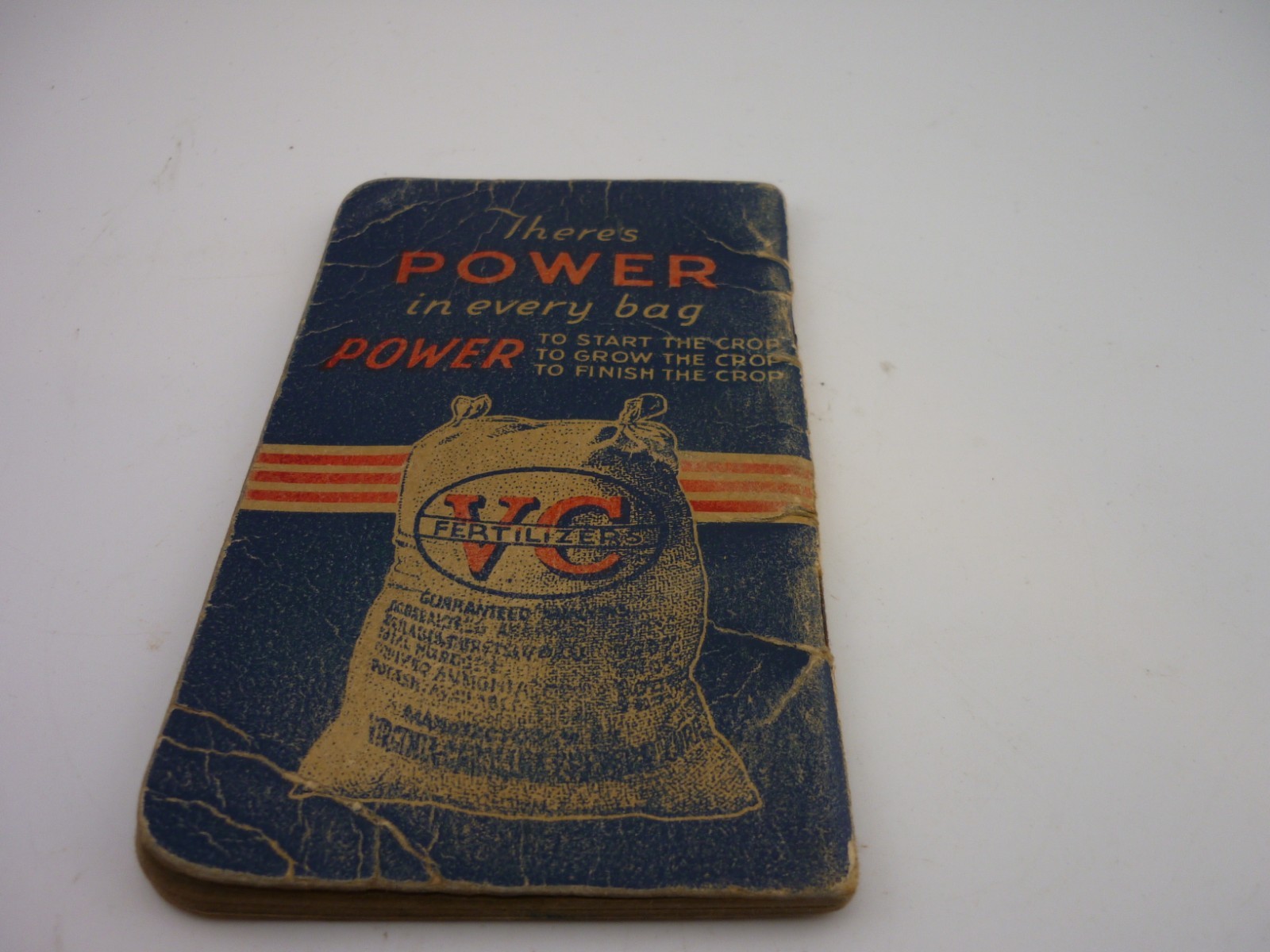 1941 V-C Fertilizers Pocket Notebook Tobacco Farm Advertising