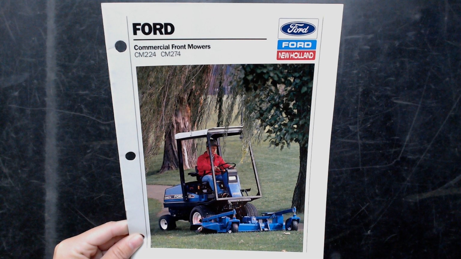 Ford New Holland Commercial Front Mowers Brochure CM224 CM274 Vintage