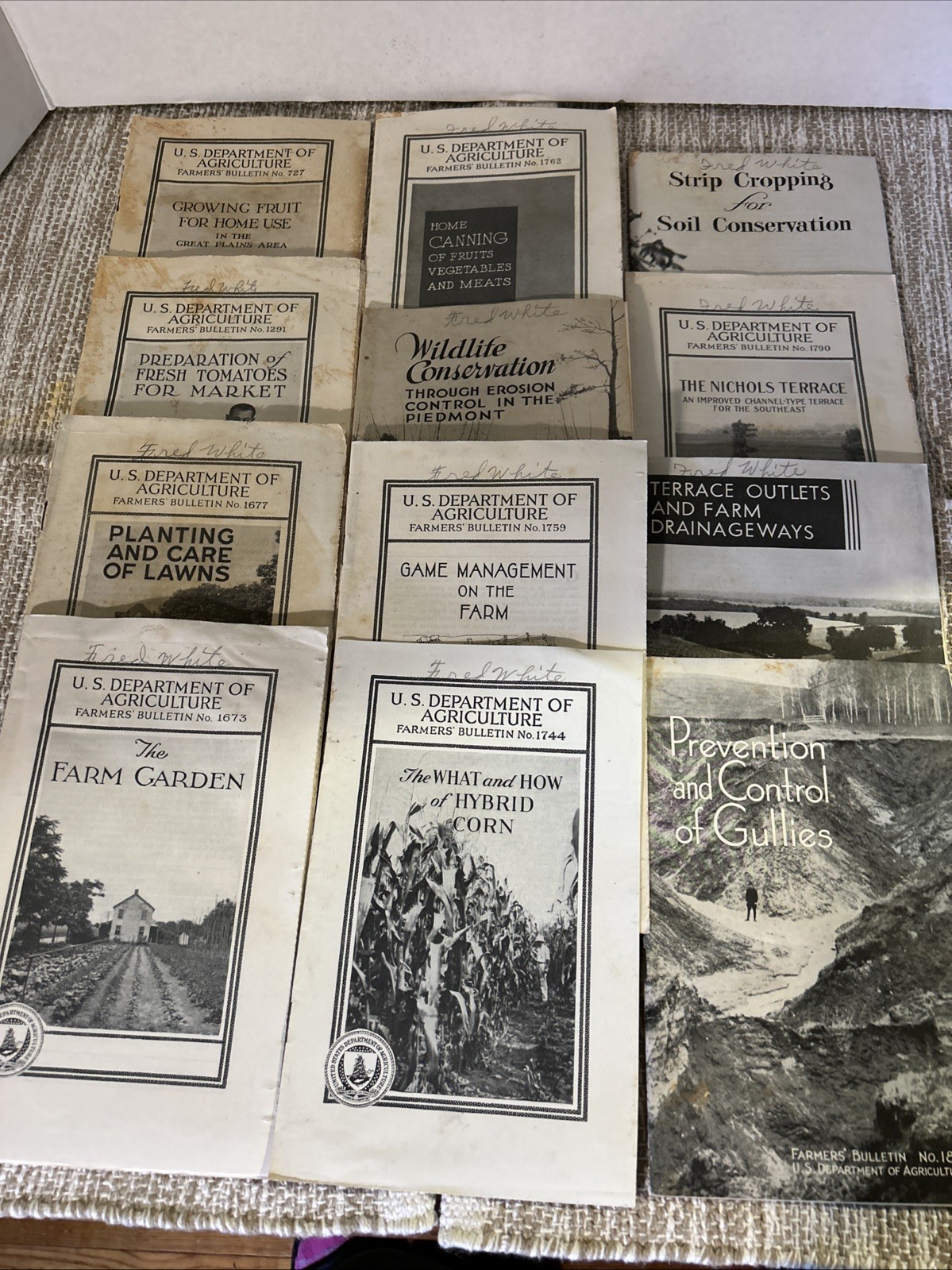 Lot Of 12 USDA 1930’s Farmers Information, Environmental Control Wildlife More 2