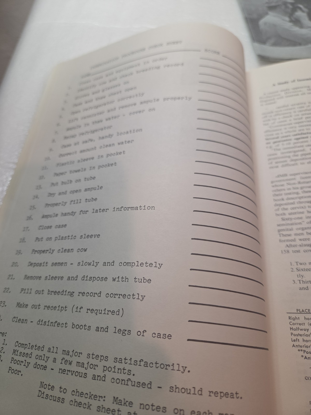 Vintage 1971 ABS American Breeders Service A I Management MANUAL
