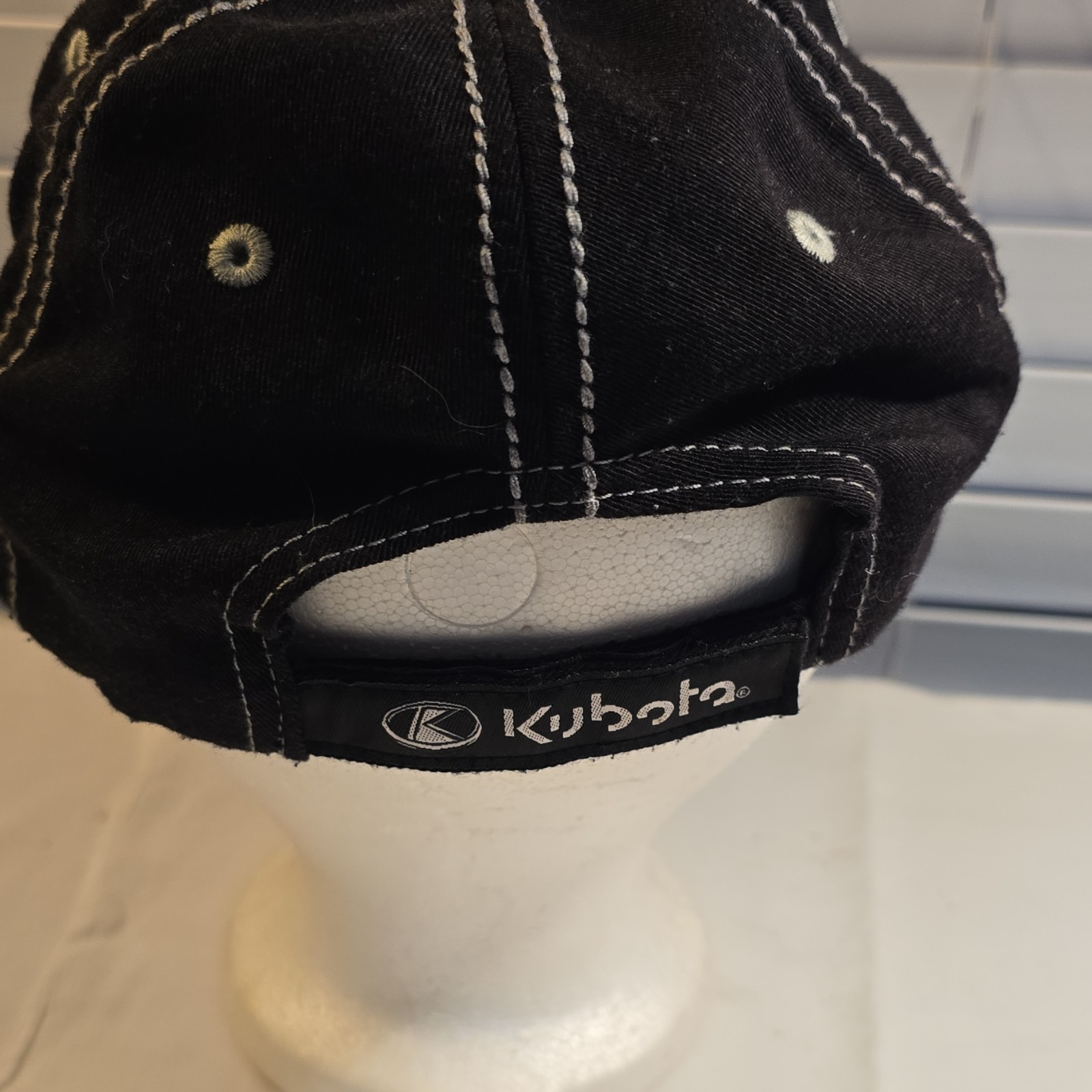 Kubota Diesel Power Adjustable Orange Black Hat Agriculture Theme