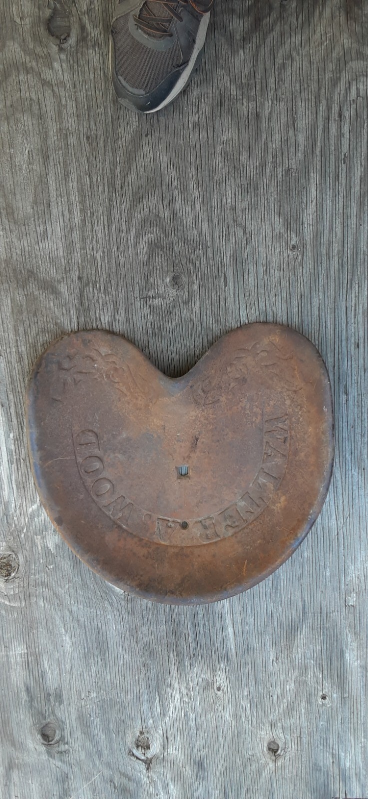 Antique Vintage Cast Iron Walter A Wood Tractor Horse Drawn Seat Original