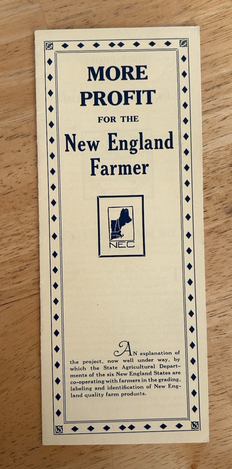 Vintage Maine Agriculture Department Brochures Fruits 1930