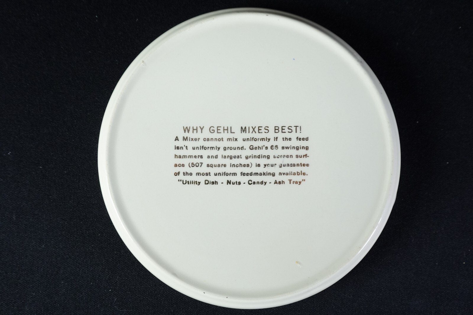 Gehl Vtg Farm Feed Mixer Advertiser Customer Premium Tray Dish For Nuts Candy