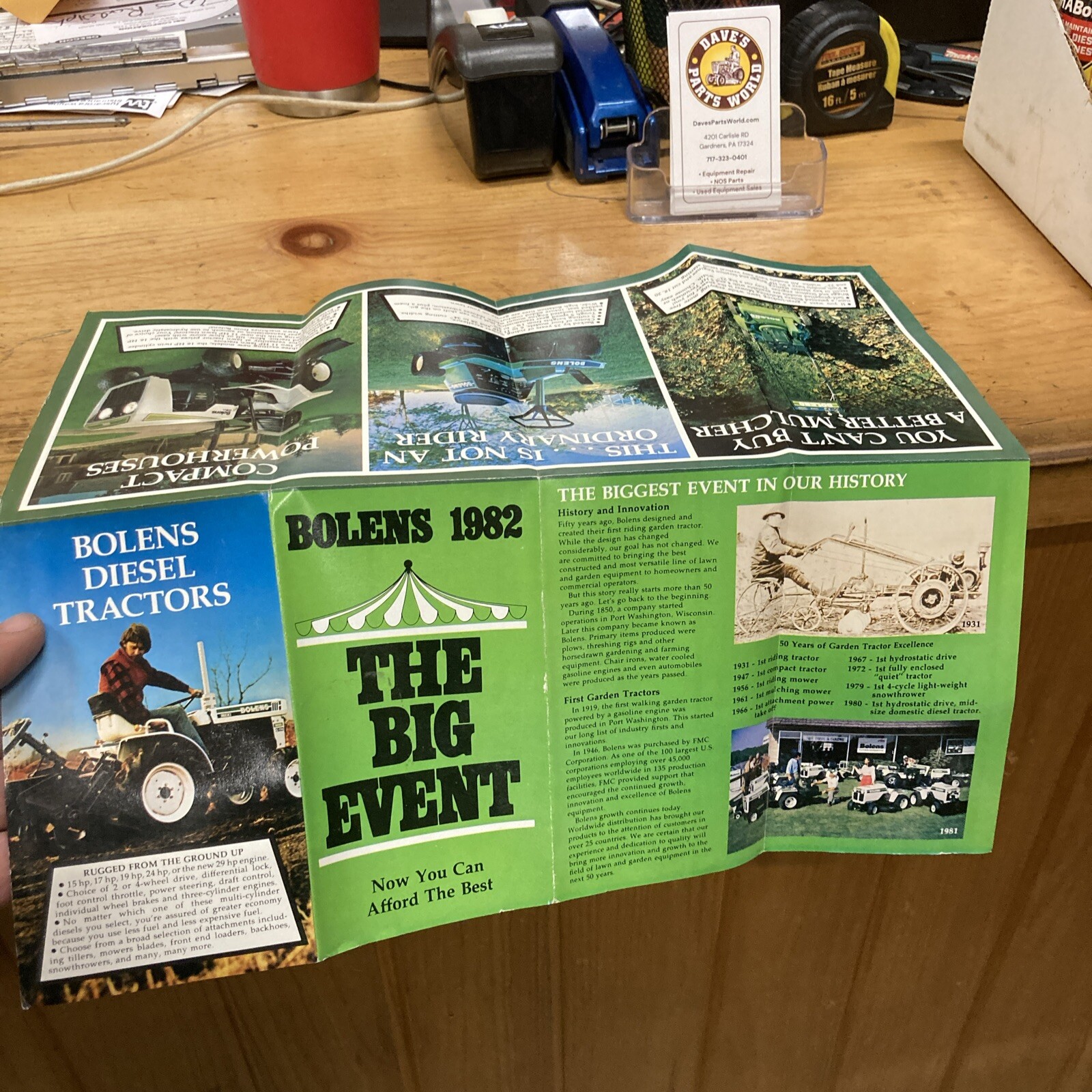 Bolens 1982 Big Event Fold Out