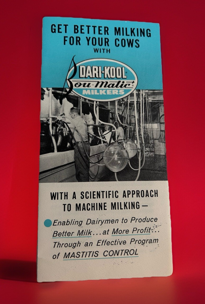 Original 1960’s DARI-KOOL BROCHURE w/ Cow Milking Dairy Equipment Ads Ex++