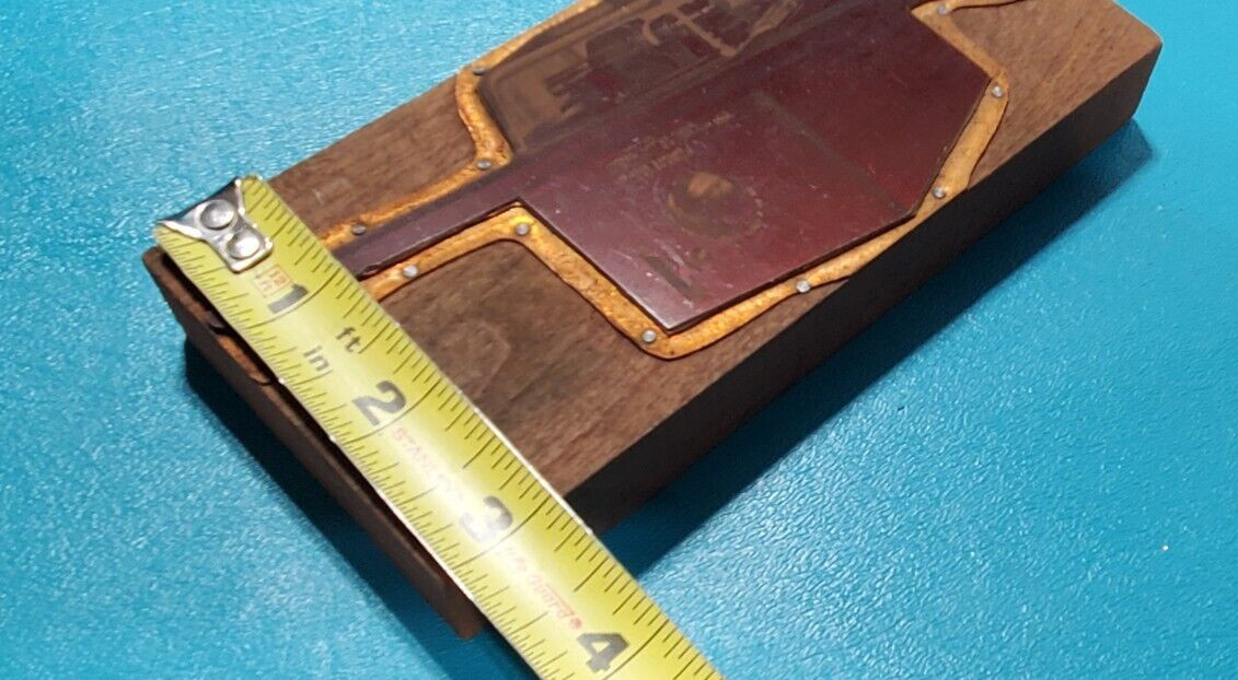Vintage CHAPMAN Electric Amp meter Copper PRINTING PLATE Block