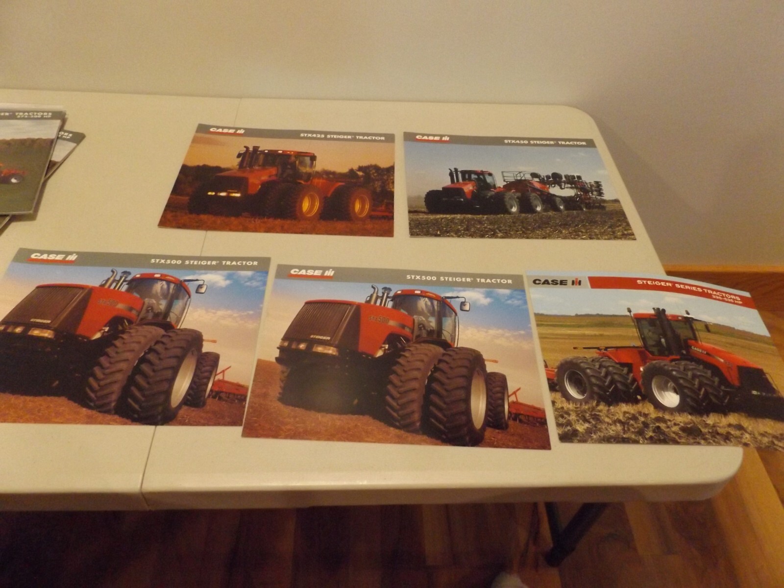 5-pc. CASE-IH STX SERIES STEIGER TRACTORS, STX 425 STX 450 STX 500