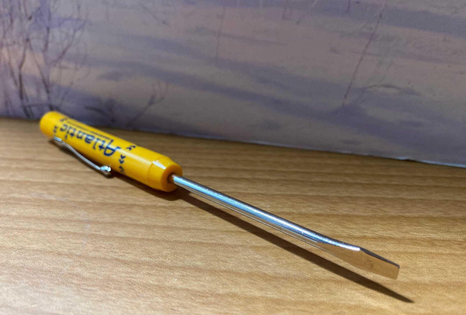 Vintage ATLANTIC BREEDERS COOPERATIVE Pocket SCREWDRIVER READY TOOL USA Adv